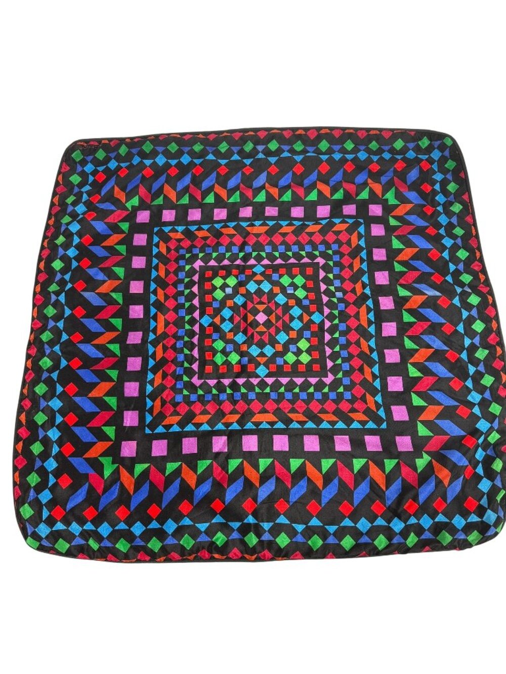 Acapillow Santa Monica Silk Echo Scarf Geometric Square Pillow Case 26 x 26